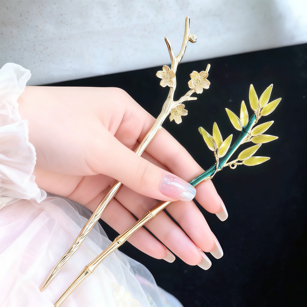 Hanbok Hair Pin - Emaille Legering Haarspeld Voor Vrouwen Chinese