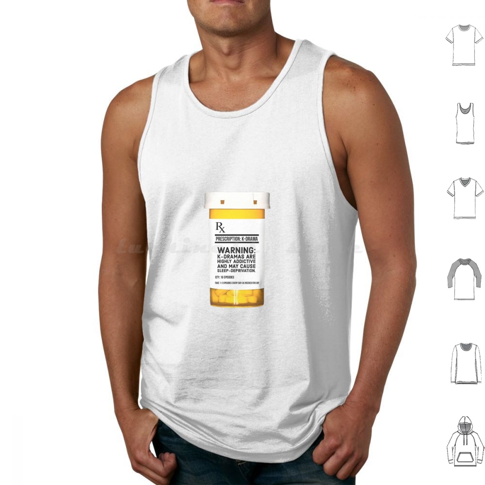 Korean Men Lifestyle - K-Drama Tanktops op sterkte Print Katoen