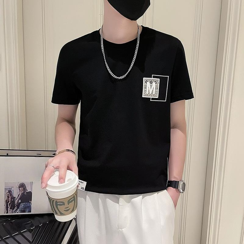 Korean Men Lifestyle - Trendy herentop met korte mouwen, zomerse