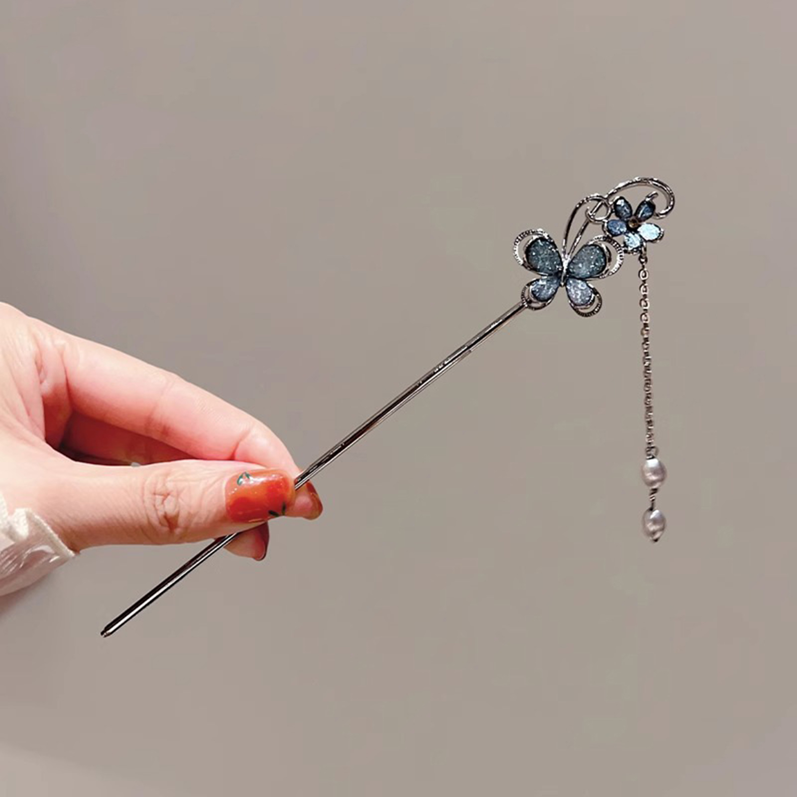 Hanbok Hair Pin - Vlinder Kwastje Haarspeld Haarstokjes Haarspeldvorken voor