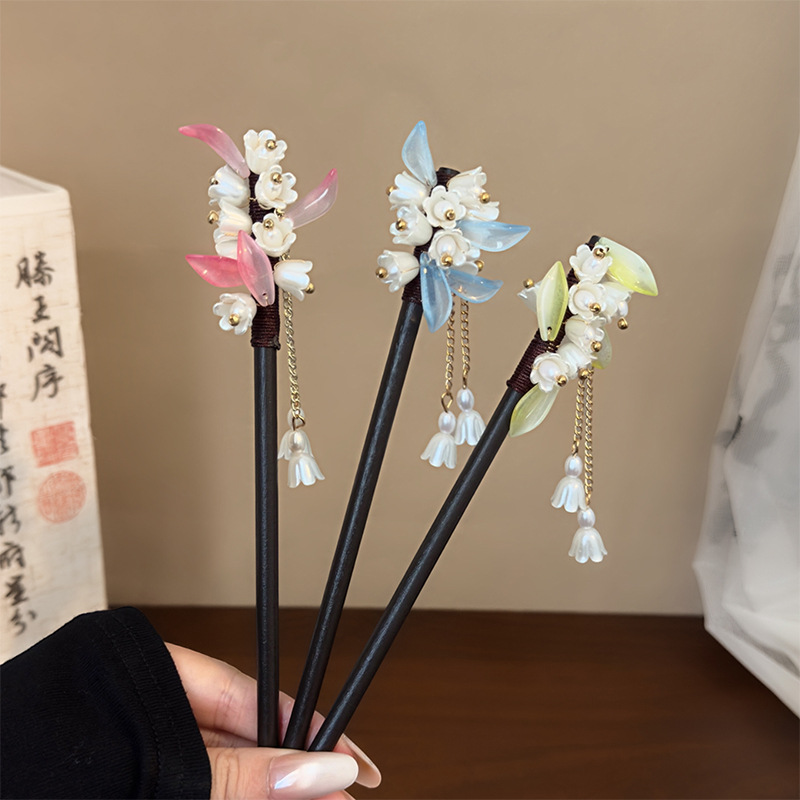 Hanbok Hair Pin - Chinese stijl traditionele haarspeld lelietje-van-dalen kwastje