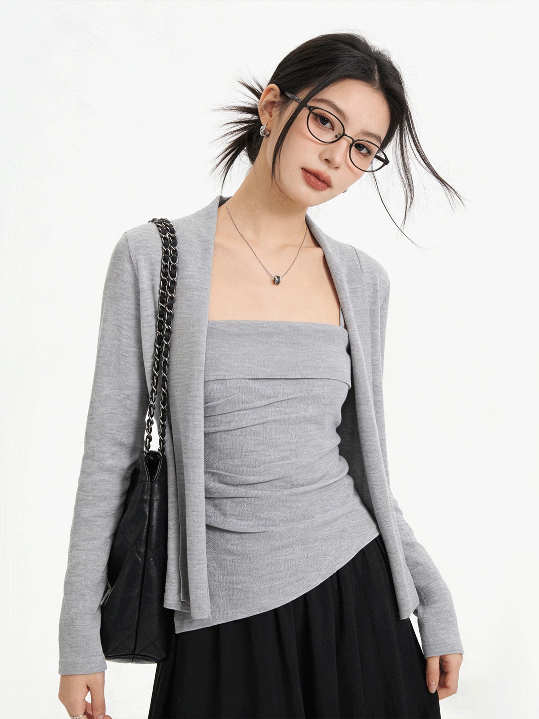 The Korean Lifestyle - Lush Life Huidvriendelijk kort gebreid vest