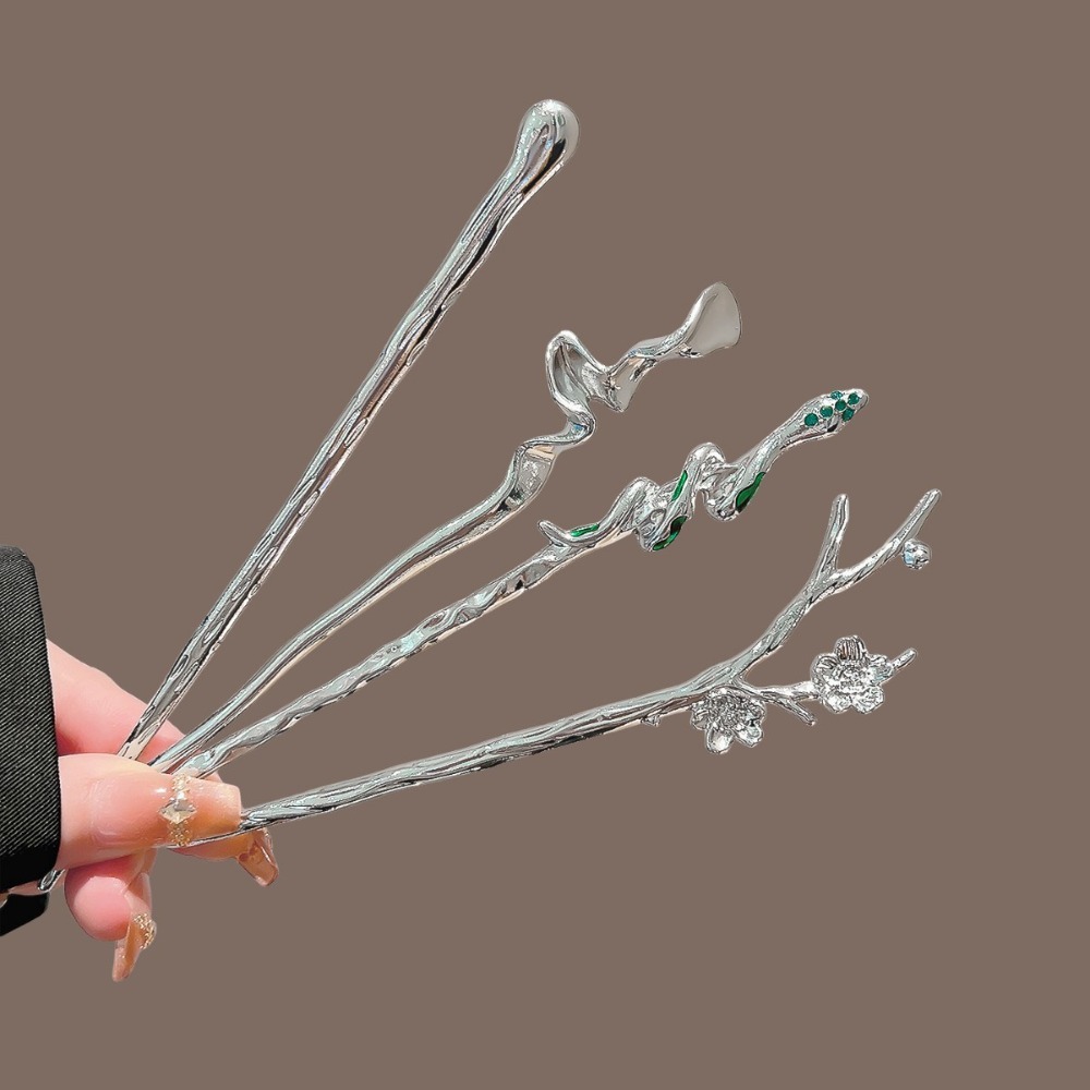 Hanbok Hair Pin - Nieuwe Chinese stijl zilveren metalen haarstok