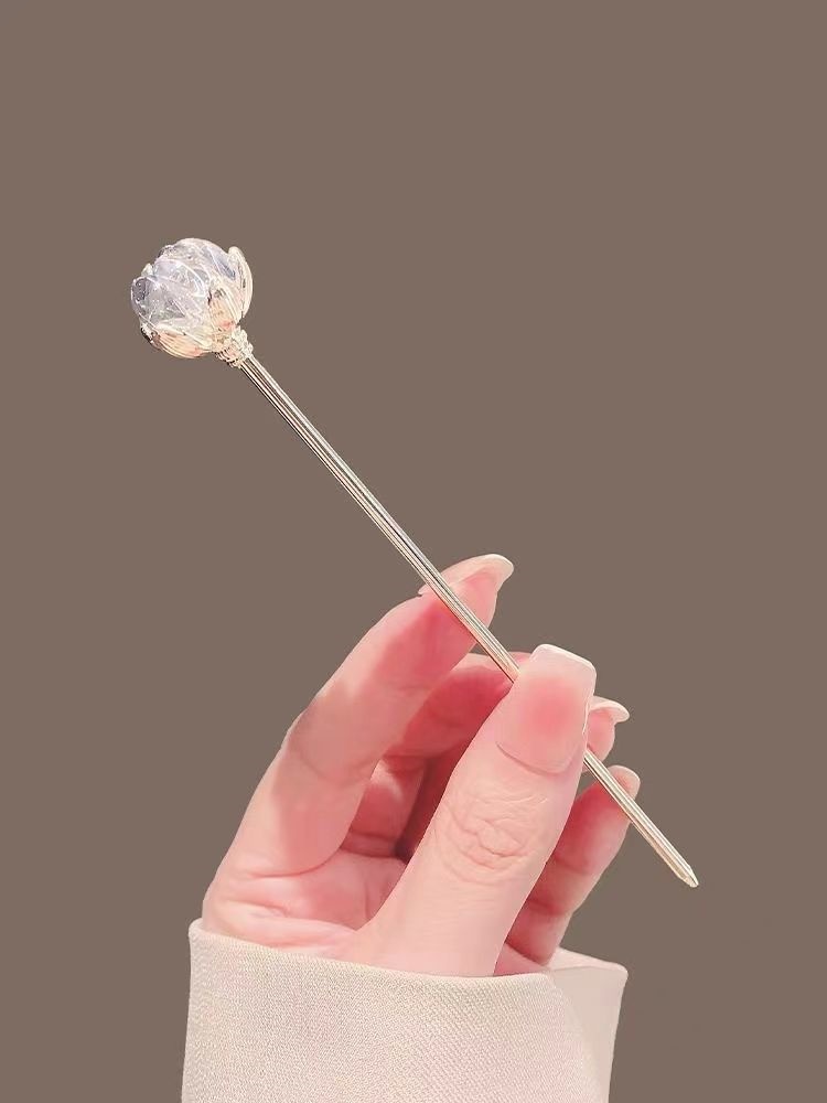 Hanbok Hair Pin - Kristallen lotus haarspeld voor dames, oude