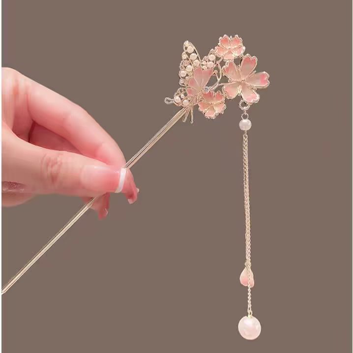 Hanbok Hair Pin - Sakura-haarspeld met een luxe uitstraling, Hanfu-haarspeld,