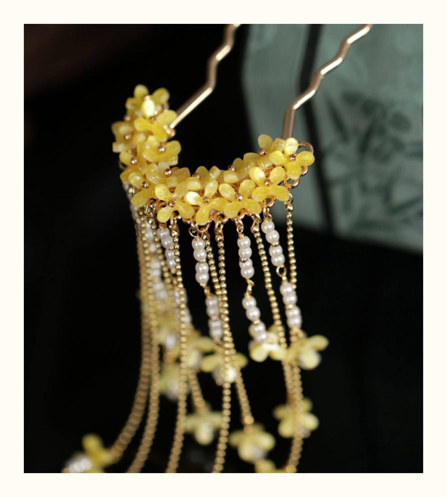 Oud-stijlige Osmanthus haarspe - Hanbok Hair Pin recensie en prijs