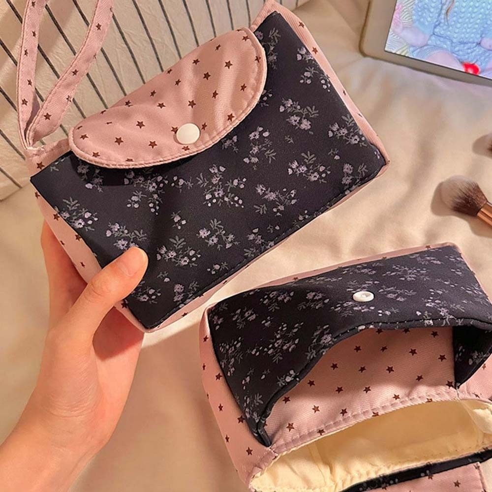 Paarse print bloemen make-up t - The Korean Lifestyle recensie en prijs