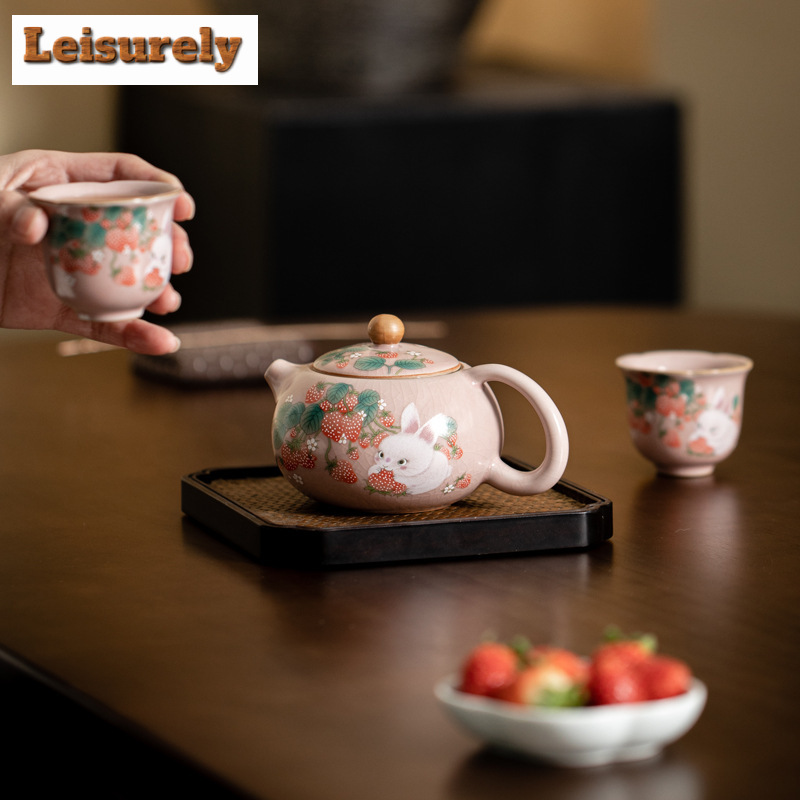 Antiek Roze Ru Oven Theekopje  - Korean Tea Set recensie en prijs
