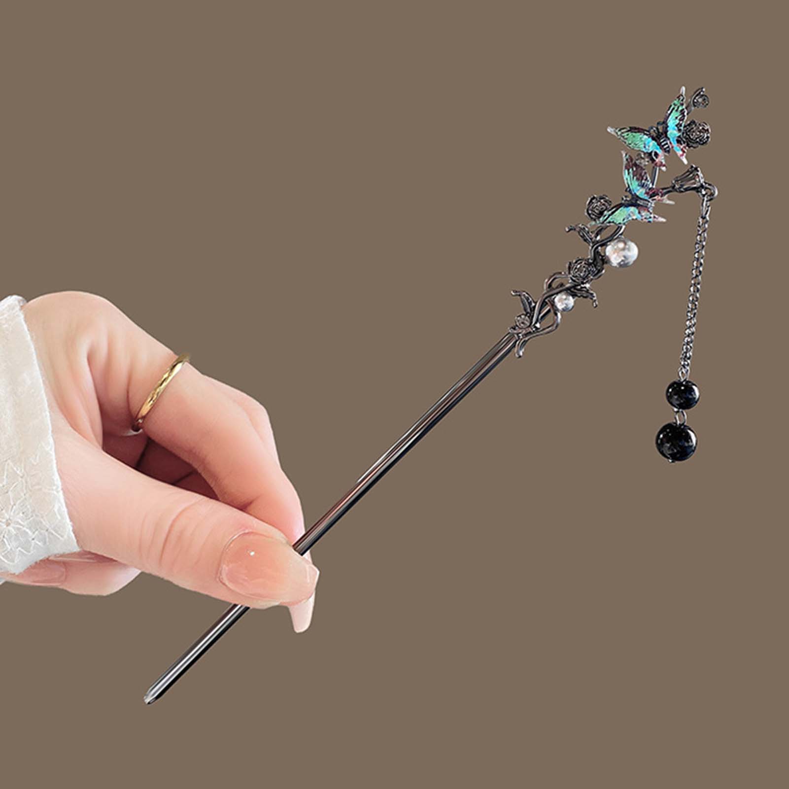 Chinese stijl haarstokjes zwar - Hanbok Hair Pin recensie en prijs