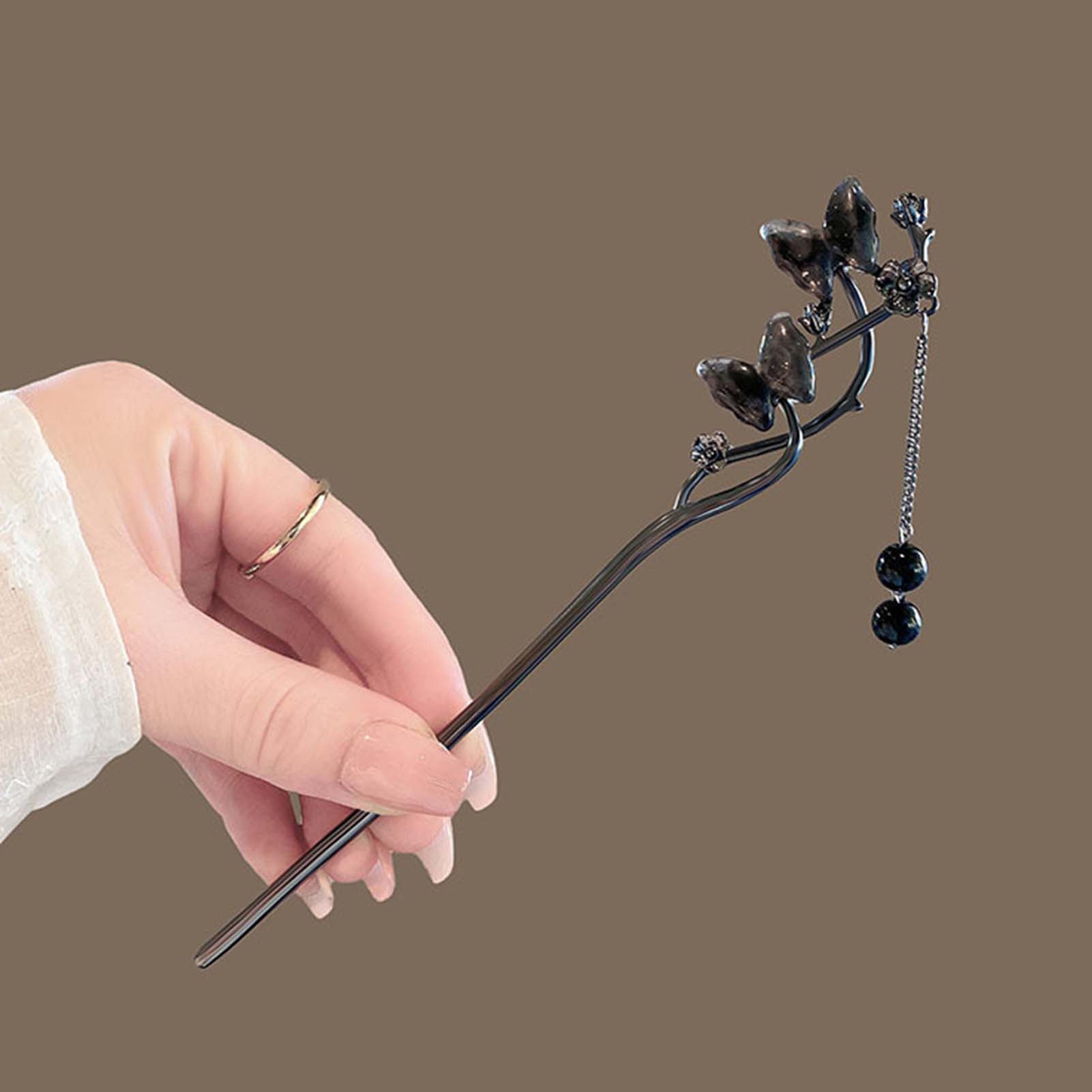 Chinese stijl haarstokjes zwar - Hanbok Hair Pin recensie en prijs