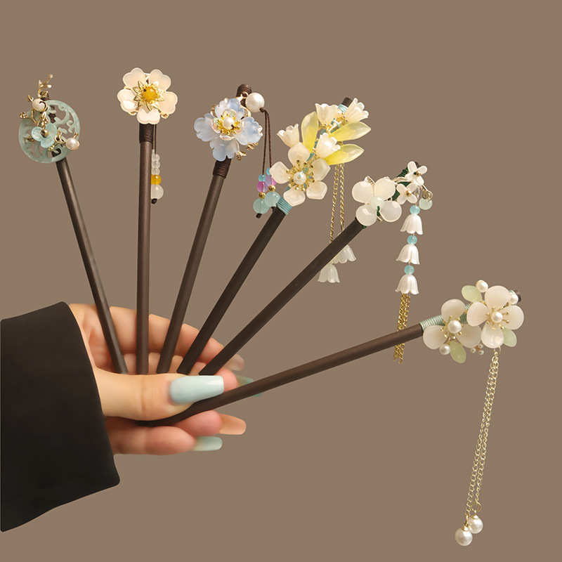 Bloem Kwastje Parel Haar Stokk - Hanbok Hair Pin recensie en prijs